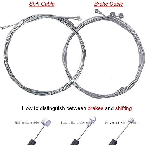 Kit Câble Dérailleur SKIKHN – 2 Sets Frein Et Vitesse, PVC Métal, Longueurs Adaptées, Pour VTT/route/enfant