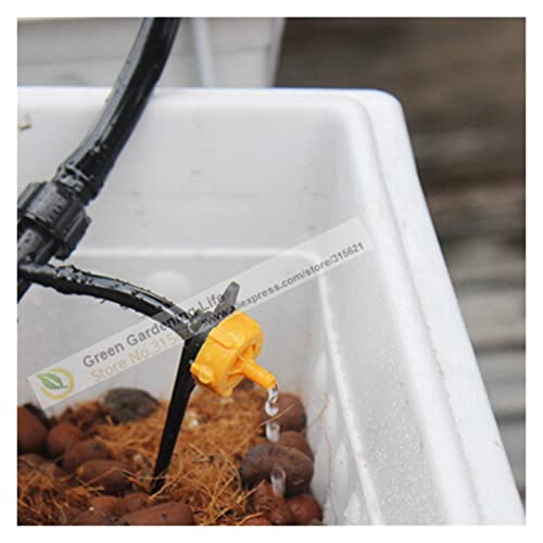 Compte-gouttes de jardinage à compensation de pression orange pour micro-irrigation - 4