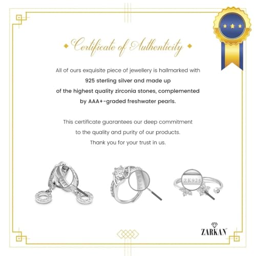Image of Zarkan 925 Hallmark,Certified and Authentic Silver Leaf of Serenity Pendant |Rhodium Plated | With certificate of Authenticity | Beautiful gift for Women and Girls