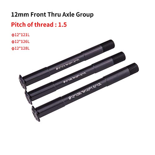 Axe de vélo de route traversant 12x121L pour serrage et blocage de moyeu