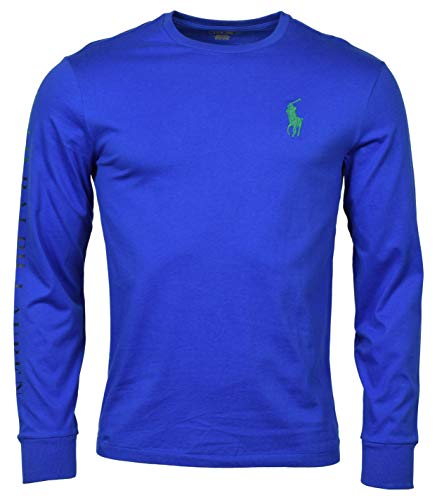 Polo Ralph Lauren Men's Classic Fit Long Sleeve Big Pony Logo T-Shirt - S - Blue