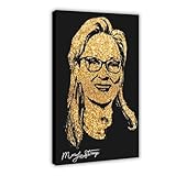 WebeRt Meryl Streep Portrait Leinwand Poster Schlafzimmer 