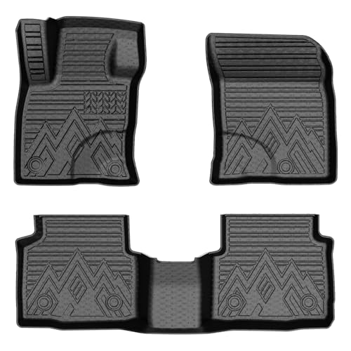 Mixsuper Floor Mats for Ford Escape 2020-2026 (NOT for Hybrid) All Weather Floor Liners Durable 1st and 2nd Row Set Black