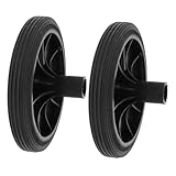 SECFOU 2 piezas Ruedas para de Basura Accesorio de Repuesto Duradero para Contenedores con Diseño Fácil de Instalar para de Reciclaje y Basura Grandes Mejora Maniobrabilidad y