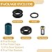 Partuto Fuel Injector Seal O Ring - Car O-Ring Rebuild Repair Kit - for Toyota 3VZE 3.0L 1988-1995 NBR Rubber Black - 6 Sets