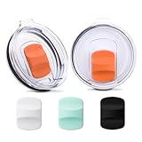 2 Pcs 20 oz Tumbler Lid Compatible with Yeti, 5Pcs Magnetic Slider Switch,Reusable Replacement Travel Spill Proof Cup Lids Compatible for Yeti 20 oz Tumbler, Rambler, Ozark Trail, Old Style Rtic -  Motroce