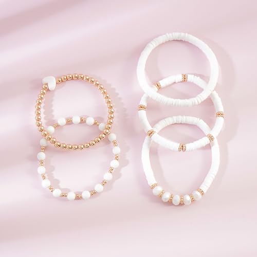 Rishegae NO NUMBER Heishi Beaded Stretch Bracelets thumb #2