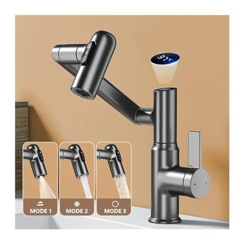 Mitigeur à affichage numérique LED et jet spray triple action - 4