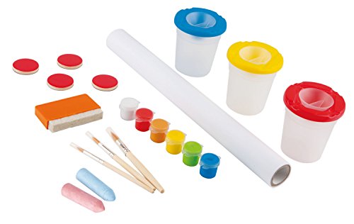 image for Hape Award Winning All-in-One Wooden Kid's Art Easel with Paper Roll a