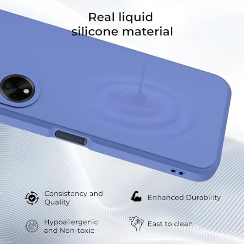 Image of A rtistque Liquid Silicone Back Cover Case for Oppo F23 5G Shockproof TPU Soft Flexible with Camera Protection - Blue