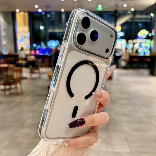 Coque iPhone 14 magnétique pour éviter les rayures avec dos transparent rigide noir