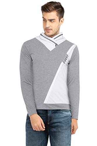 Image of Black Collection Men's Plain Slim Fit Full Sleeve T-Shirt