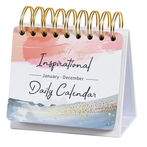 Motivational & Inspirational Daily Calendar - Daily Flip Calendar with Inspirational Quotes, Undated Perpetual Office Desk Decor, Inspirational Gifts
