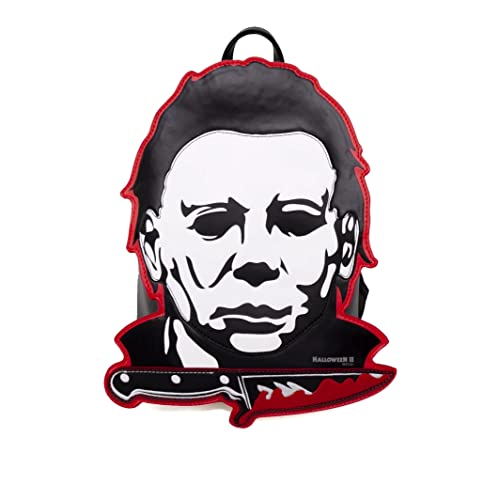 Rock Rebel Mini mochila Halloween II Michael Myers Mask Bloody Knife, Multicor, Mini, Mini mochila de terror