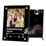 Custom Music Photo Frame with Song, Personalized Music Picture Frame Gift for Boyfriend, Girlfriend, Couples - Unique Anniversary, Birthday, Christmas Gift for Men, Women, Him, Her - Play Your Special Song with Photo Display