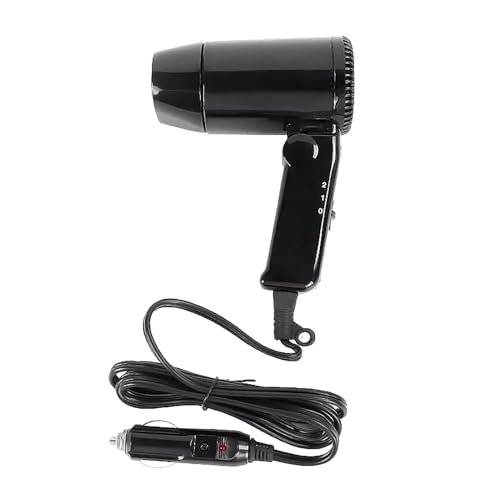 Asciugacapelli Per Auto 12V, Asciugacapelli Per Auto, Asciugacapelli Pieghevole, Kit Asciugacapelli Caldo Freddo Per Auto, Strumento Per Lo Styling 12V Asciugacapelli Per Auto
