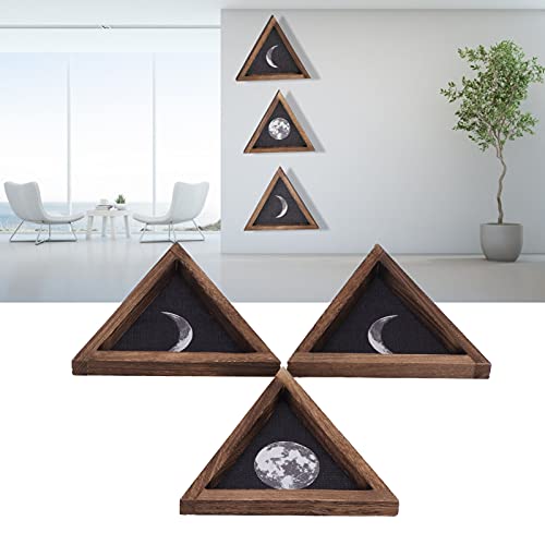 Miroirs de phase de lune naturelle pour décoration murale salon - 6