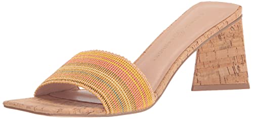 Sandales à talons Yuna au chaussant parfait et style jaune coloré