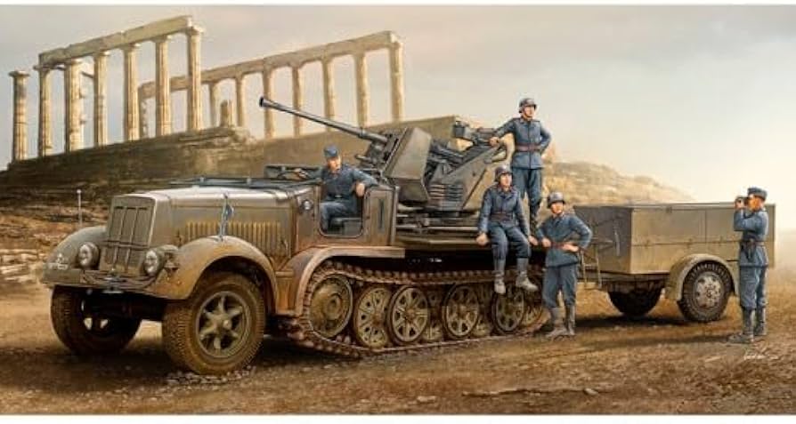 Amazon | トランペッター 1/35 ドイツ軍8tハーフトラック FLak37 後期
