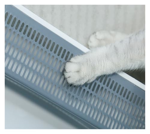 Arenero para gatos semiabierto con bordes altos y pala miniatura 4