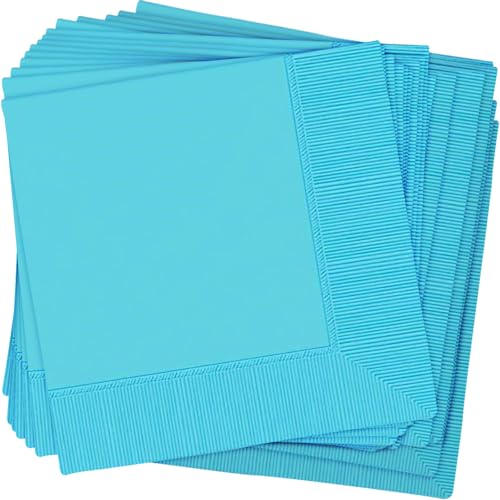 Carribean Blue 2-Ply Lunch Paper Napkins - 6.5