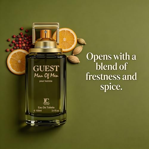 Image of AFLUXE Guest Man Eau de Parfum for Men, Fresh Aromatic Green Cologne with Lavender, Neroli & Cedarwood Notes, Long Lasting Masculine Fragrance, 3.4 Fl Oz (100ml)