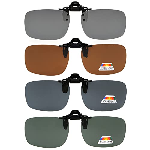 Eyekepper Flip-Up Gafas De Sol Clip Polarizado 60x43 Mm 4-Pack Clip De Gafas De Metal Eyekepper Flip-Up Gafas De Sol Clip Polarizado 60x43 Mm 4-Pack Clip De Gafas De Metal