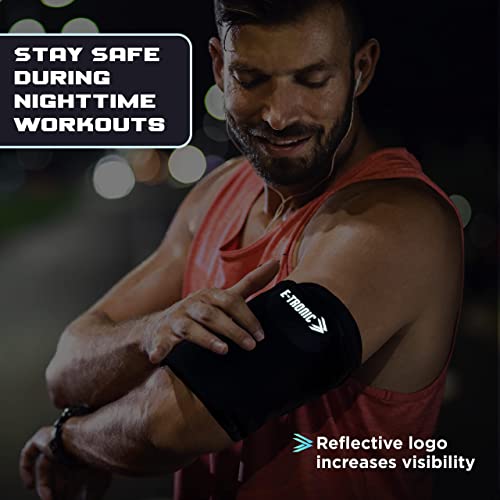 E Tronic Edge C4 Phone Holder For Running, Cell Phone Arm Bands With Reflective Logo, Phone Strap Armband Fits Iphone And Android thumb #6