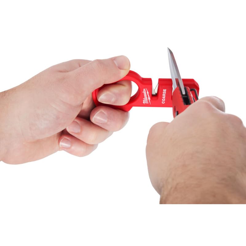 Milwaukee Afilador de cuchillos magnético rojo 4932478562