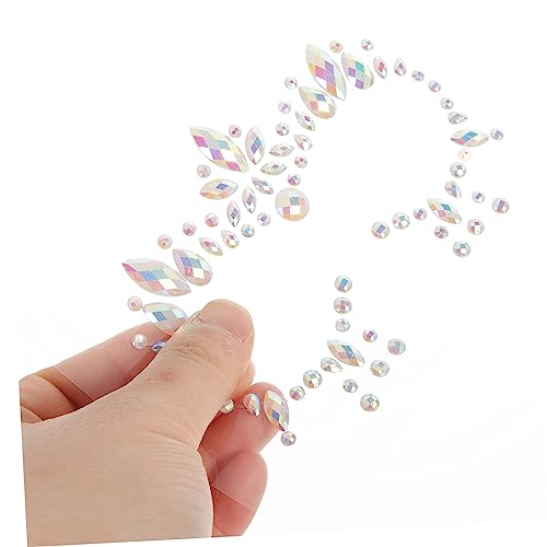 FRCOLOR 12 Folhas De Pasta De Sobrancelha De Diamante Adesivos De Rosto Strass