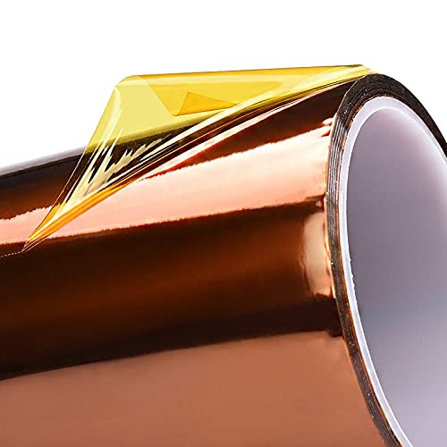 Lysee 3D Printer Parts & Accessories - 3D Printer Parts Heat Tape Resistant High Temperature 50/100/200mm Polyimide Adhesive Tape for RepRap 3D Printer - (Size: 200mm)