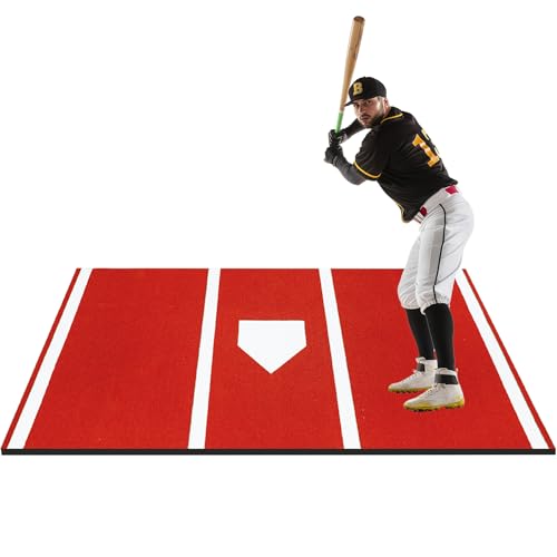 12' x 6' Baseball Hitting Mat with Antislip Backing
