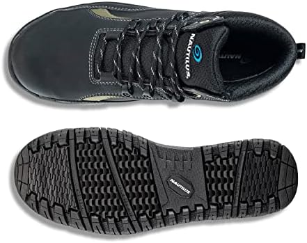 Nautilus Urban Work Boot by FSI: Oil and Slip Resistant, Aluminum Safety Toe, Ultra Lightweight, N1463-Black/Olive, Size 10 Medium Width | Image 7