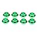 AGiao Skate Accessories Paquete De 8pcs patín de la Vespa de Ruedas en línea del patín de Ruedas Separador de Rodamiento - 4 Colores Diferentes Accesorios Strong and Sturdy (Color : Green)