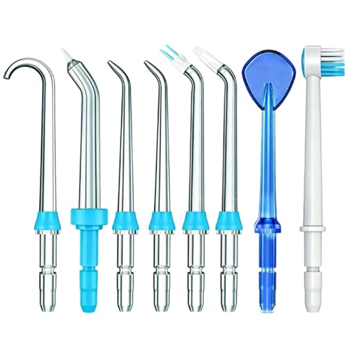 8 Piezas Boquilla de Repuesto para Waterpik Water Flosser, Reemplazo Boquilla para Waterpik Irrigador Bucal y Irrigador Dental, Accesorios de Irrigadores Dentales