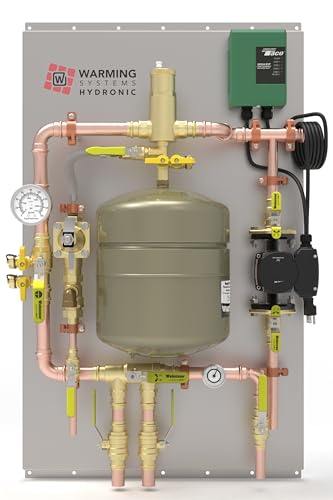 Hydronic Radiant Heat Control Panel 1-Zone - All Needed Components Assembled, High Efficiency Pump UPSe15-58, Heated Floors, Radiant Heat, Snow Melt, Includes Expansion Tank, Air Separator, and more - Thumbnail 2