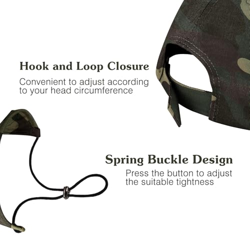 Pawaboo Haustier Baseball Mütze, 2 Stück Pet Eltern Kind Mütze, Sonnenhüte mit Ohrlöchern und Verstellbarem Kinnriemen, Haustier Familienhüte Outdoor Hundecap Sonnenschutzkappen, Klein, Tarnfarbe Grün