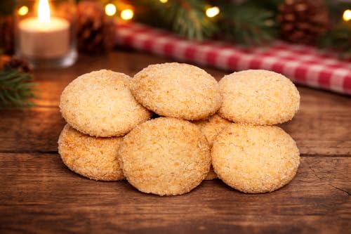 Image of MOM'S BAKERY Crunchy Coconut Cookies - 200gm | Made with Desiccated Coconuts | T45 Flour, Butter, Sugar, Vanilla Essence | Soft, Chewy & Freshly Baked Snack Treats- Ideal for Gifting | Kids Friendly, Eggless, No Palm Oil, No Preservatives | Healthy & High Fiber for Cravings for Tea Time