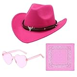 💖【Sombrero de vaquero de lentejuelas】: el sombrero de vaquero está equipado con una cuerda ajustable para adaptarse a diferentes formas de cabeza. El ala está decorada con lentejuelas plateadas, que se pueden combinar con diferentes disfraces u otros accesorios, combinando practicidad y moda.