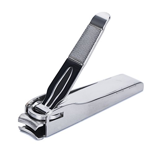 Finger and Toe Nail Clippers- The Most Unique Mess-free Design with a Catcher for Nail Clippings and Sharp Cutting Edges for Smooth and Clean Cut