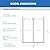 56-60" W x 70" H Frameless Shower Doors, Double Sliding Glass Door with 5/16" (8mm) Clear SGCC Laminated Tempered Glass, Soft Close & Anti-Jumping System, Stainless Steel, Aluminum, Matte Black