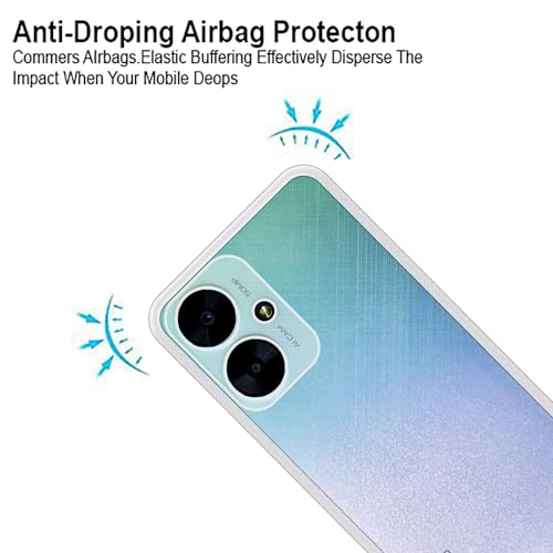 Image of COVERBLACK Rubber Silicone Back Cover for REDMI 13c 5G - Transparent