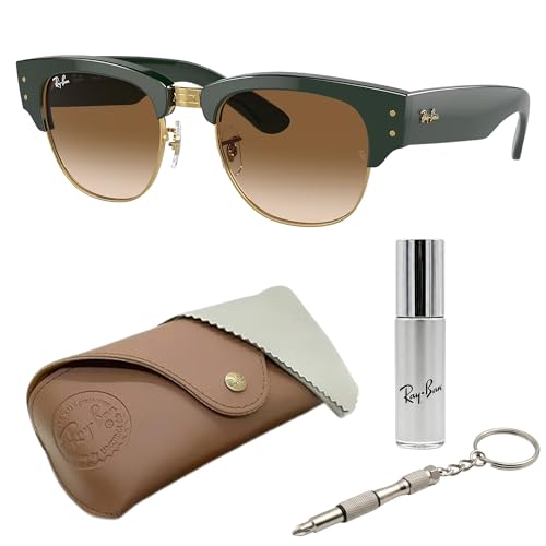Image of Ray-Ban RB0316S MEGA CLUBMASTER Square Shaped Sunglasses for Men & Women with Official RAYBAN Eyewear Kit