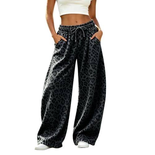 Barrel Sweatpants Women 2026 Wide Leg Baggy Pants Fall Lounge Pants - image 1