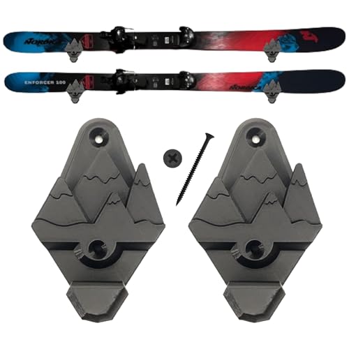 Innovative 3D Printing Snow Ski Wall Mounts with Gear Hooks