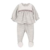  CALAMARO 8034-17532-GRIS-3M - Conjunto Jersey y Polaina bebé-niños Color: Gris Talla: 3M