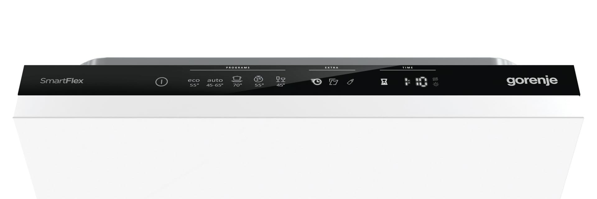 Gorenje GV583C10 Lavavajillas totalmente integrado, 45 cm, 10 tapas, apertura automática de puerta TotalDry extrahigiene, protección completa contra el desbordamiento, temperatura de lavado hasta 65 °