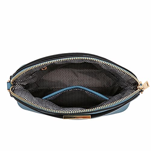 Image of FashionPuzzle Faux Leather Small Dome Crossbody Bag with Chain Strap