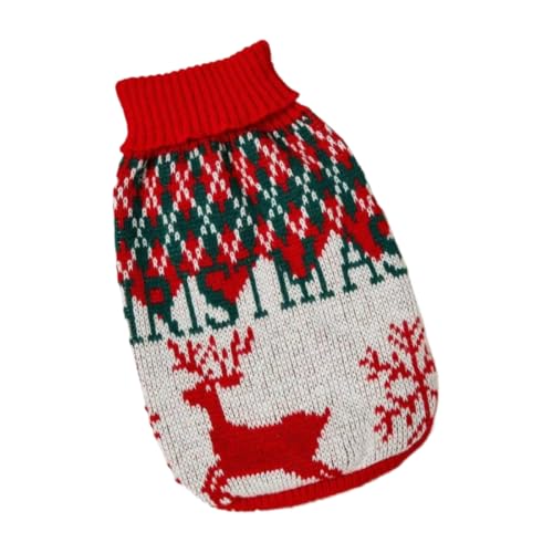 1�� PET �N���X�}�X�Z�[�^�[ �L�ƌ��p ���j�o�[�T�� ���b�h �T���^�N���[�X ��̌����p�^�[�� �W���J�[�h �t�@�b�V���� �N���V�b�N �L�k�� ���K �n�C�l�b�N �g�������p�Z�[�^�[