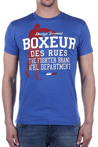 BOXEUR DES RUES - Round Neck T-Shirts with Graphics Printed On Front, Man